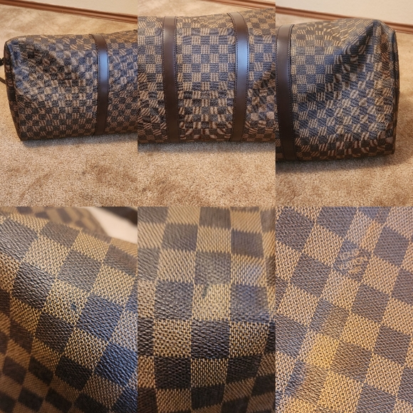 Louis Vuitton Keepall 55 Bandouliere Bag Damier Authentic - Picture 15 of 16